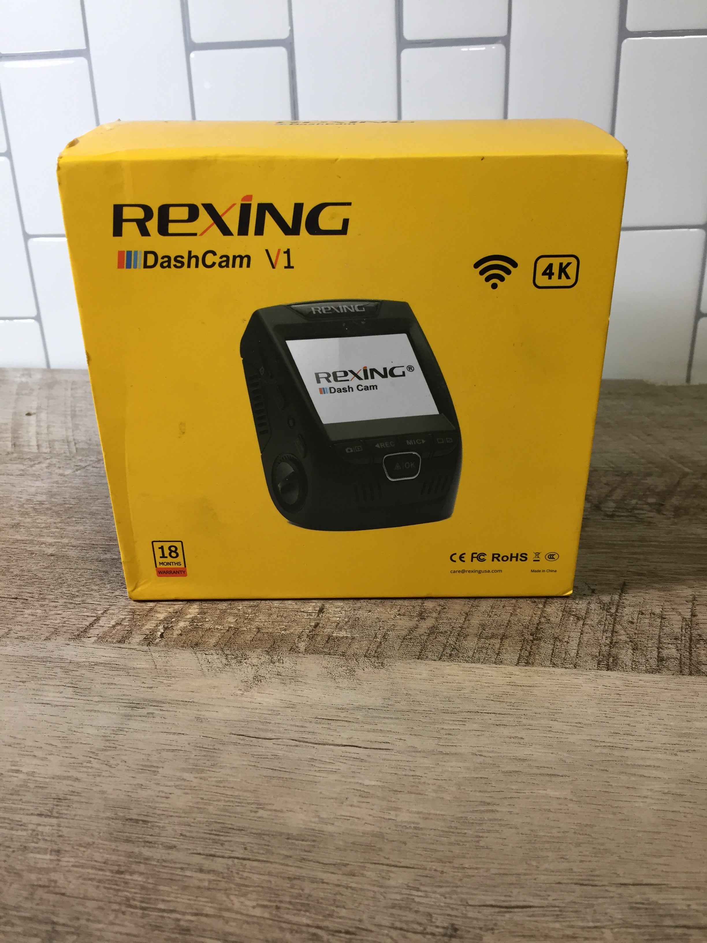 Rexing V1 4K Ultra HD Car Dash Cam 2.4" LCD (6921909141687)